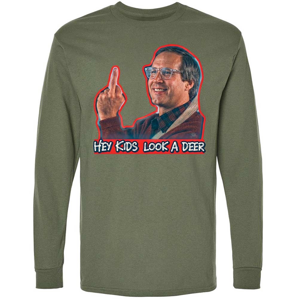 Hey Kids, Look a Deer - Military Green - 19