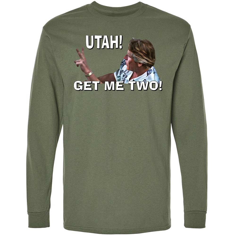 Long Sleeve T-Shirt - H69C3CDQ - Military Green - 19