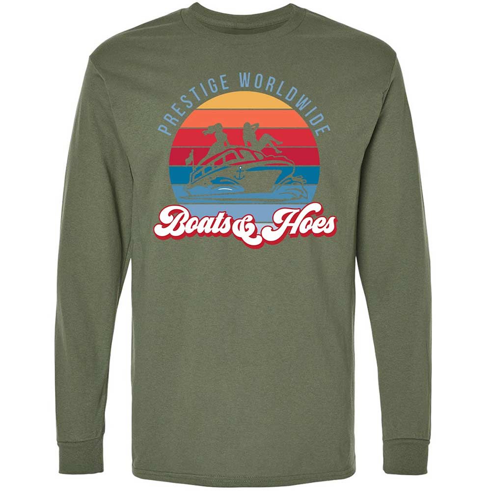 Long Sleeve T-Shirt - WB9CF64B - Military Green - 19