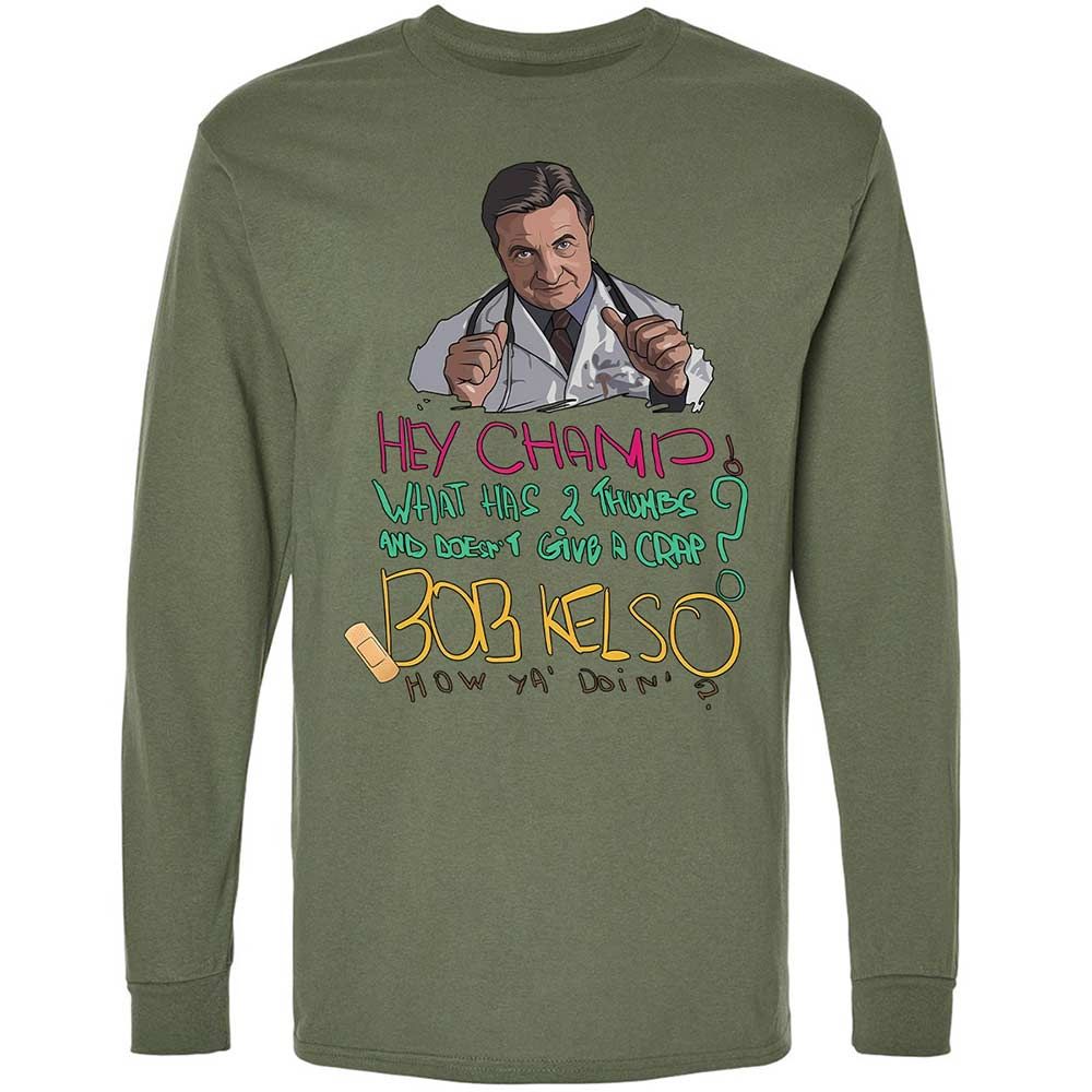 Long Sleeve T-Shirt - UV5NNMCL - Military Green - 19