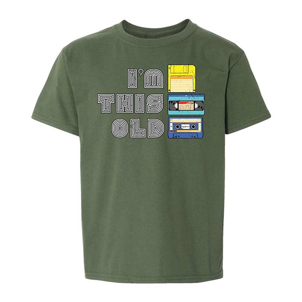 Kids T-Shirt - Black - Military Green - 19