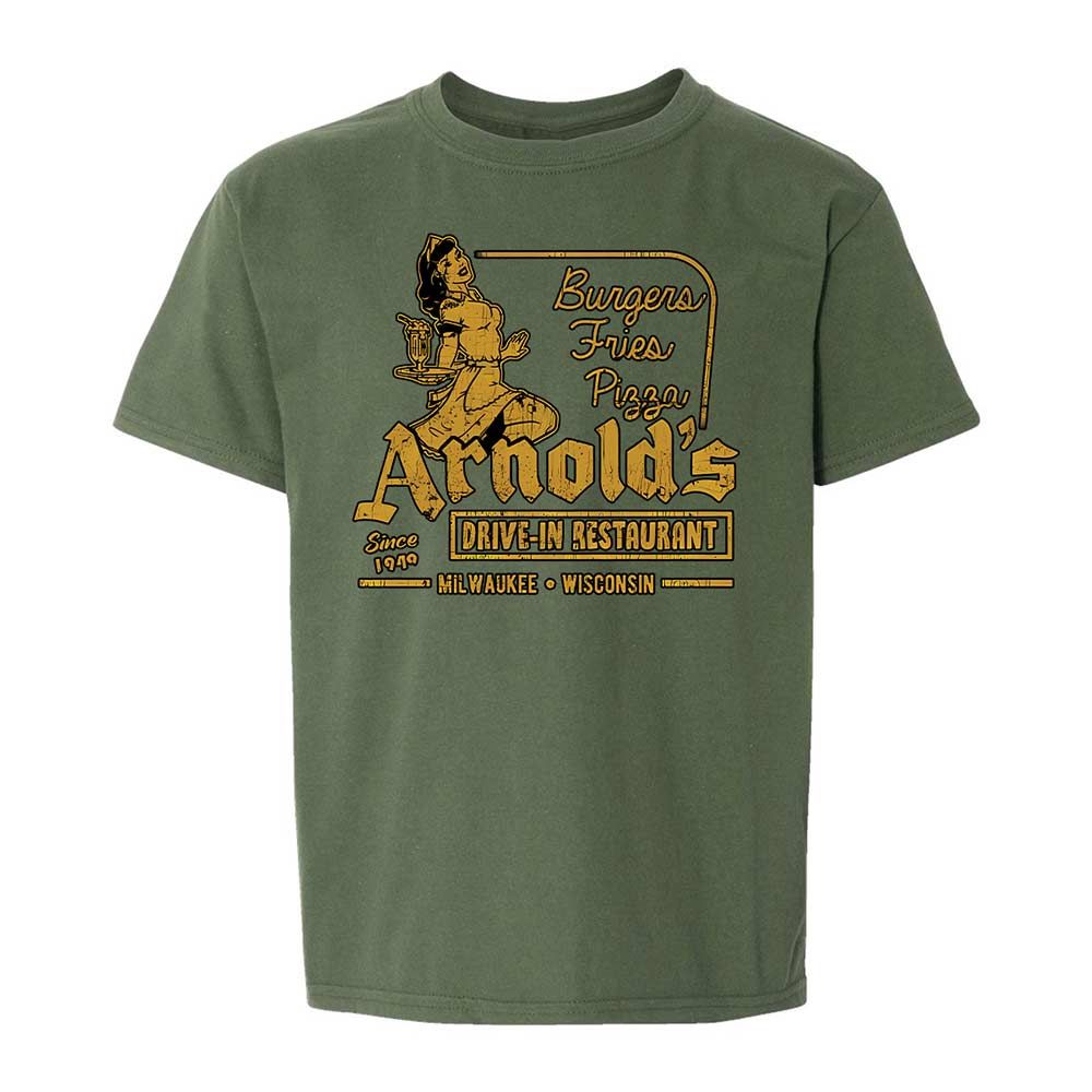 Kids T-Shirt - K8L4P72X - Military Green - 19