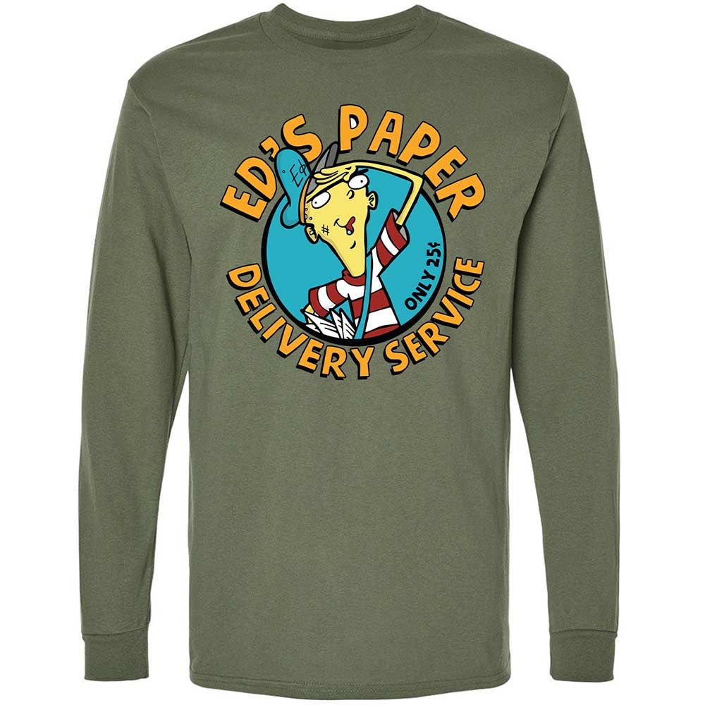 Long Sleeve T-Shirt - TE5YUV1J - Military Green - 19