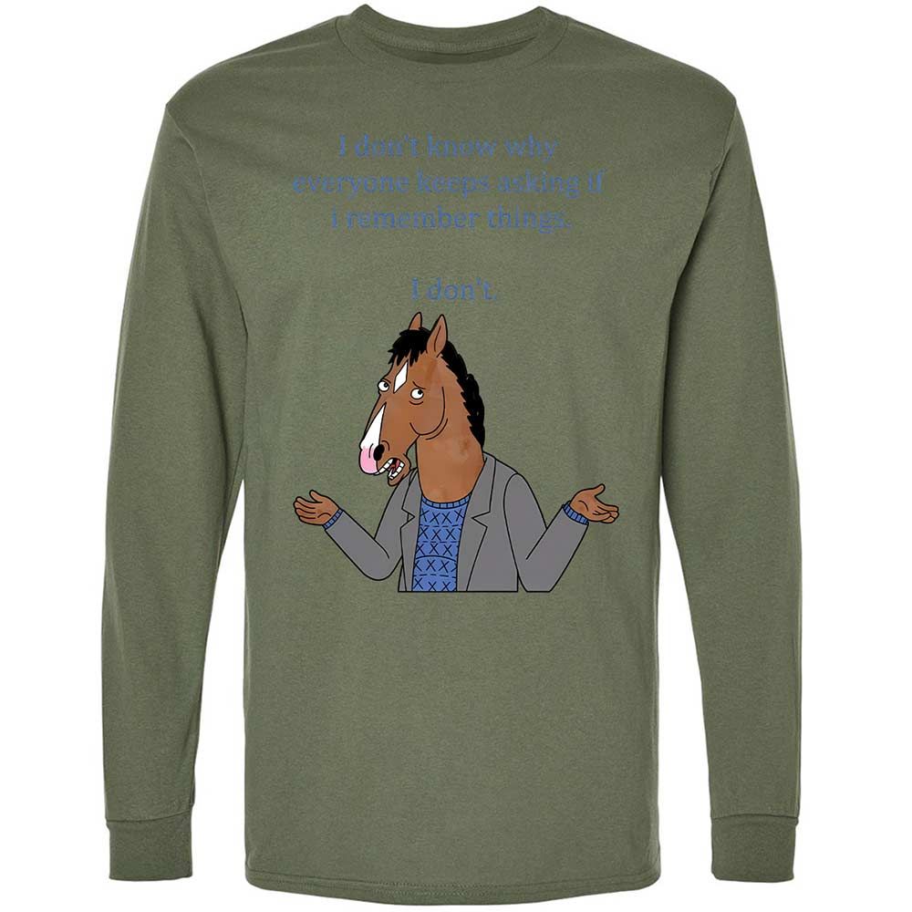 Long Sleeve T-Shirt - MCT7BL5B - Military Green - 19