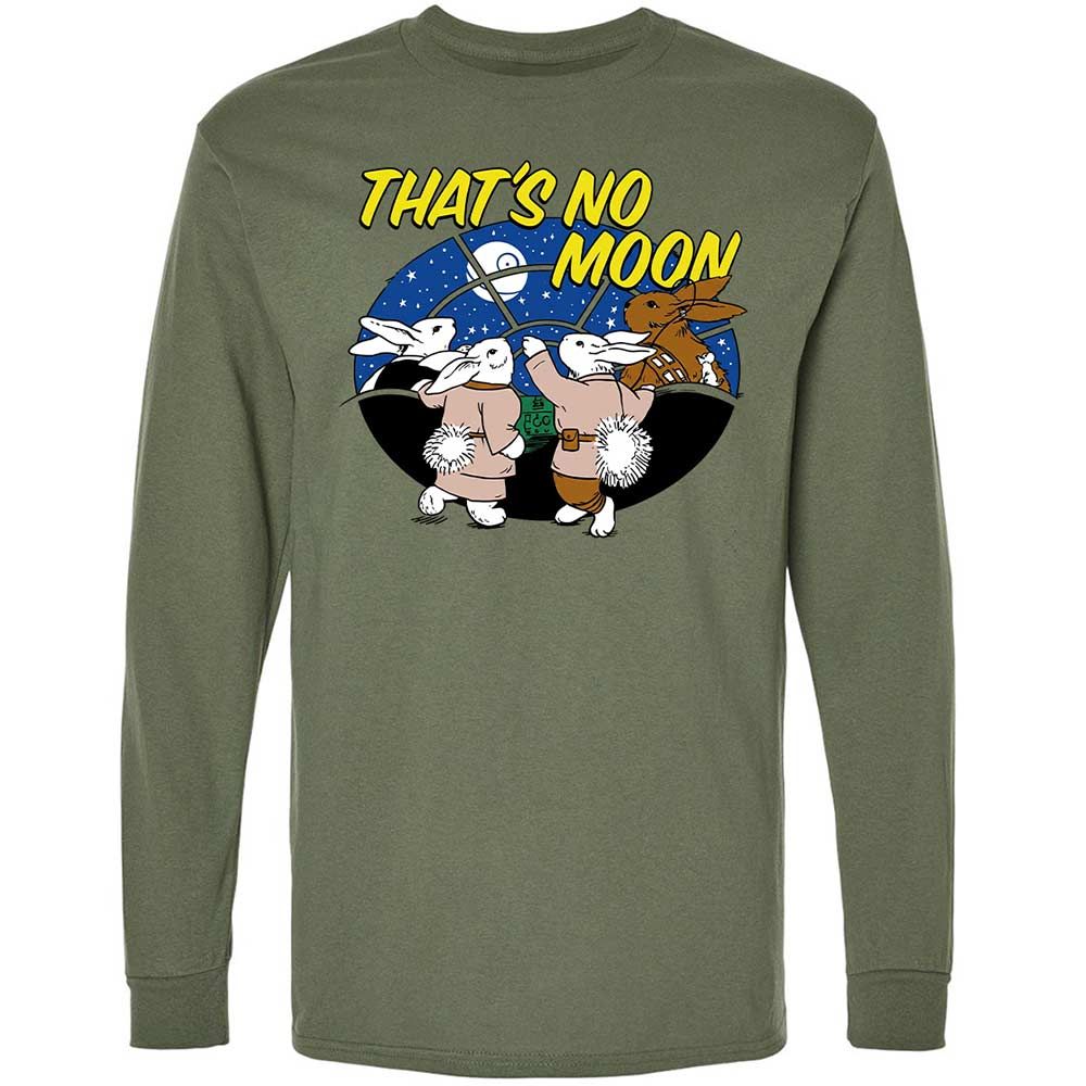 Long Sleeve T-Shirt - White - Military Green - 19