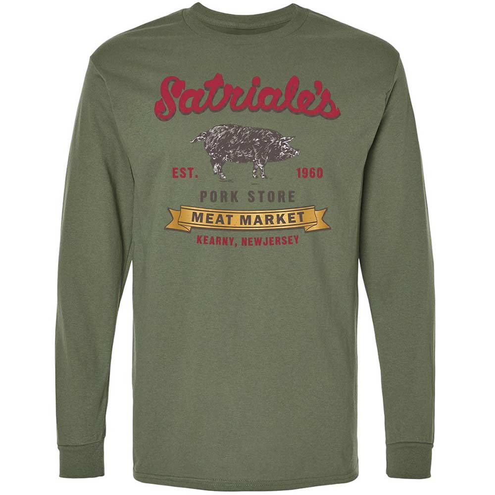 Long Sleeve T-Shirt - 3XE8BPBQ - Military Green - 19