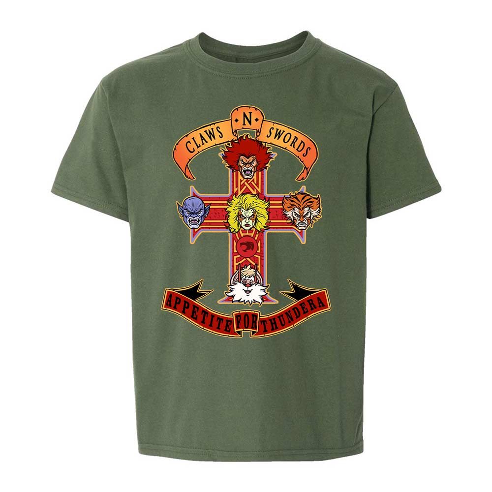 Kids T-Shirt - X2AHL5L9 - Military Green - 19