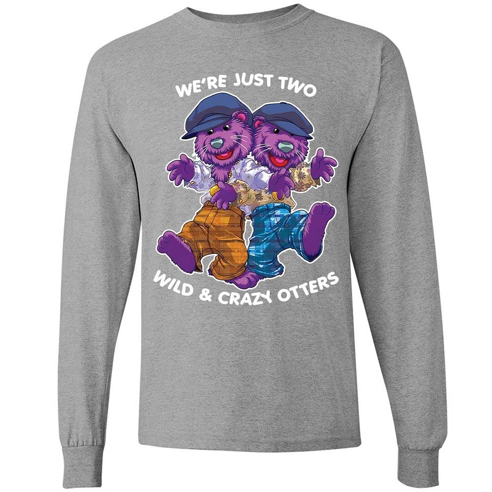 Two wild & crazy otters - Sport Grey - 19