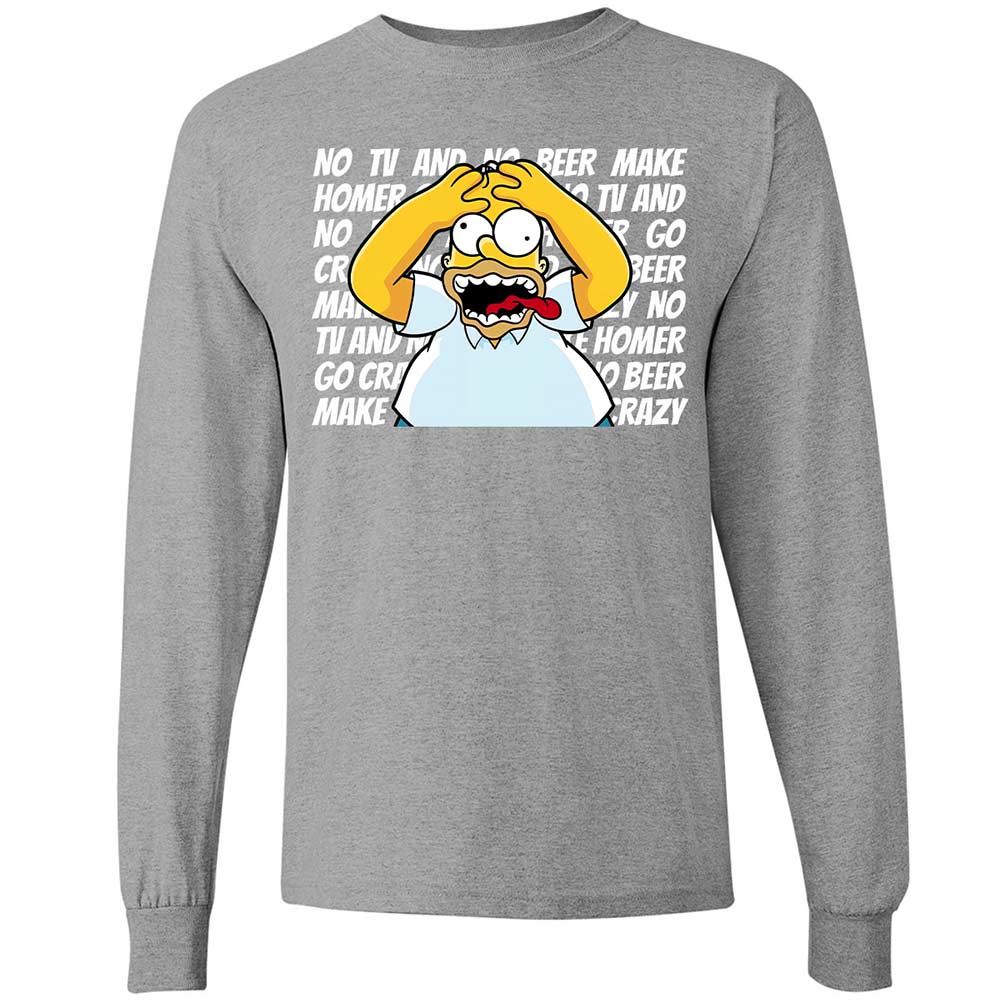 No TV and No Beer Make Homer Go Crazy - Sport Grey - 19