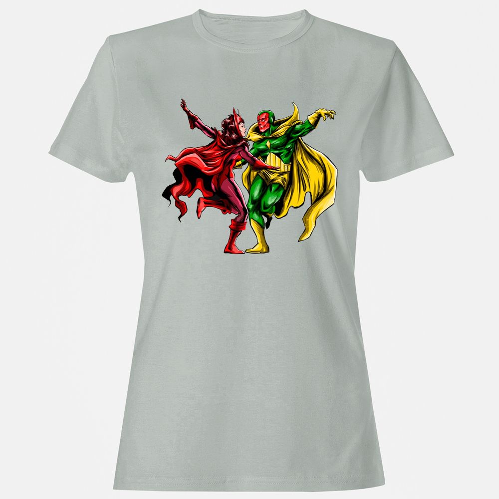 Women's T-Shirt - 9E1EVMBL - Ash - 2
