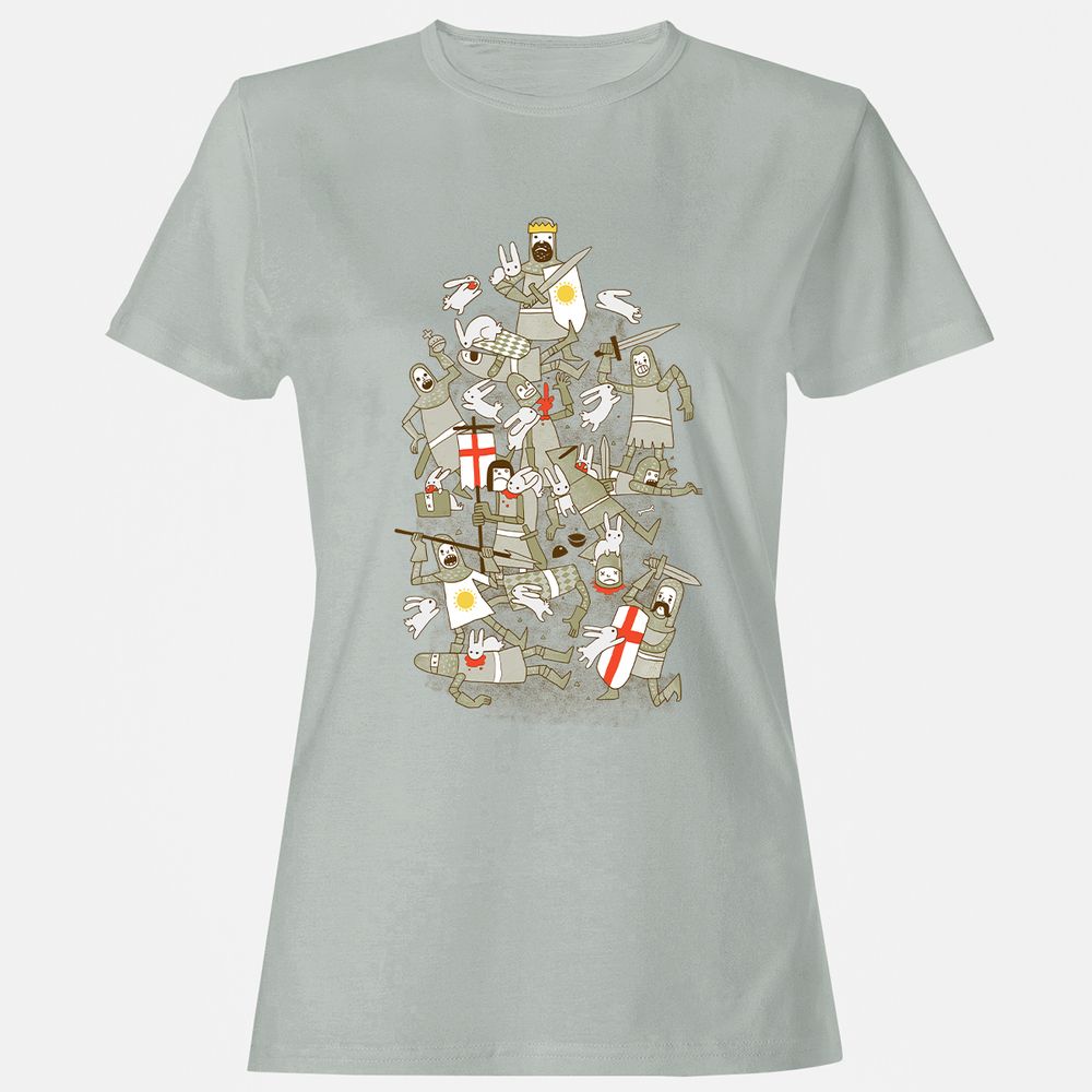 Women's T-Shirt - 7EJN3A6L - Ash - 2