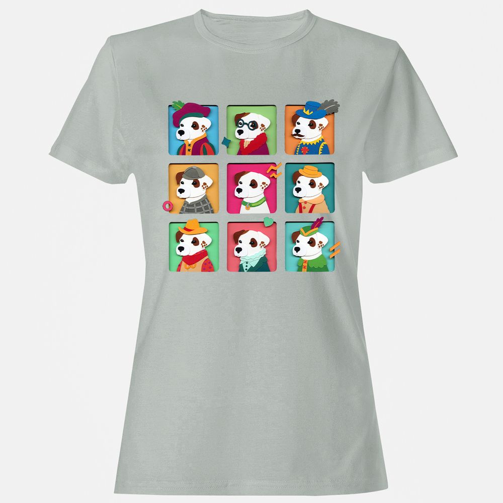 Women's T-Shirt - 916FX9DK - Ash - 2