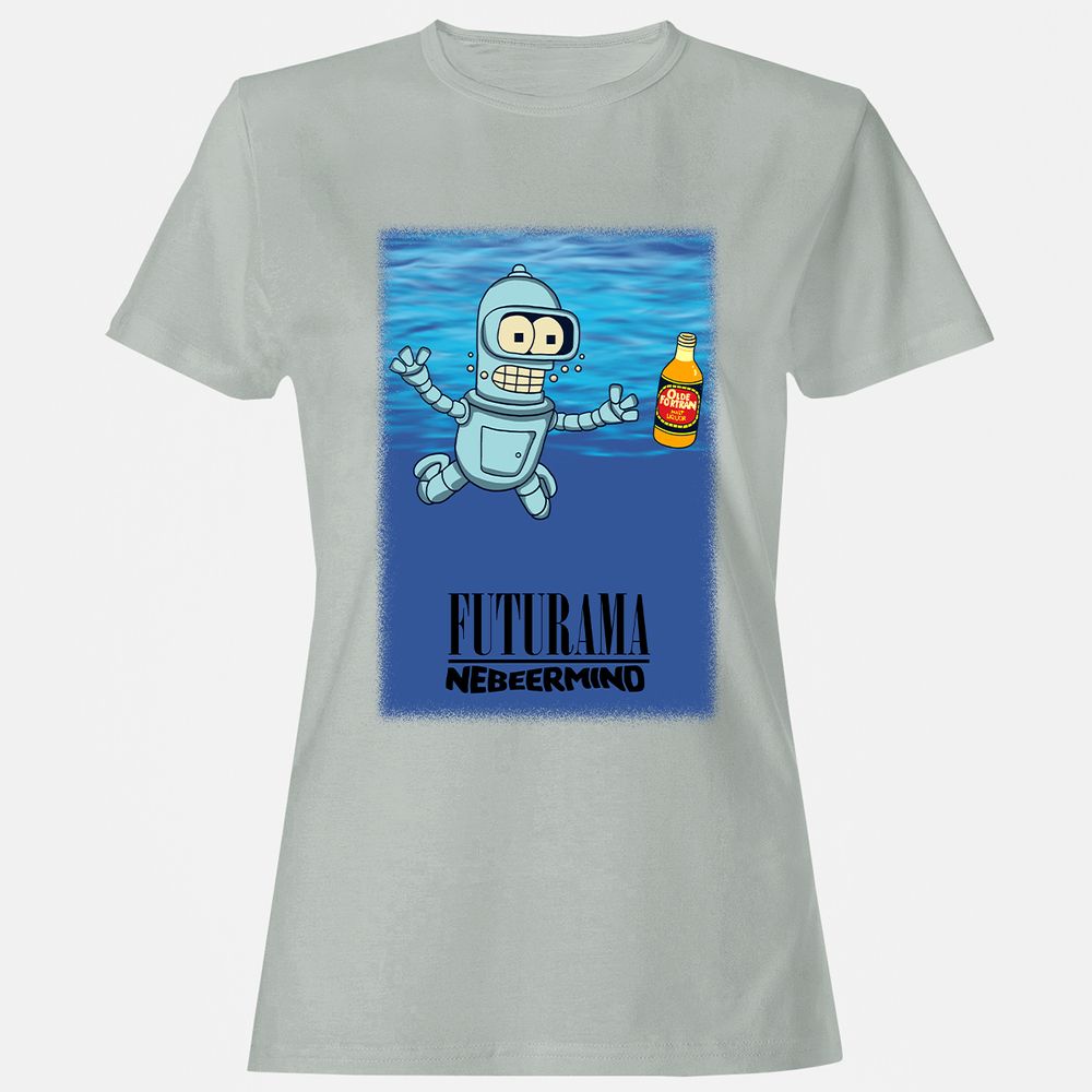 Women's T-Shirt - Q7EL8DZX - Ash - 2