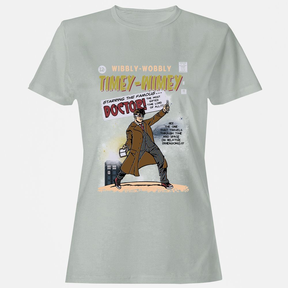 Women's T-Shirt - CE7KT7PV - Ash - 2