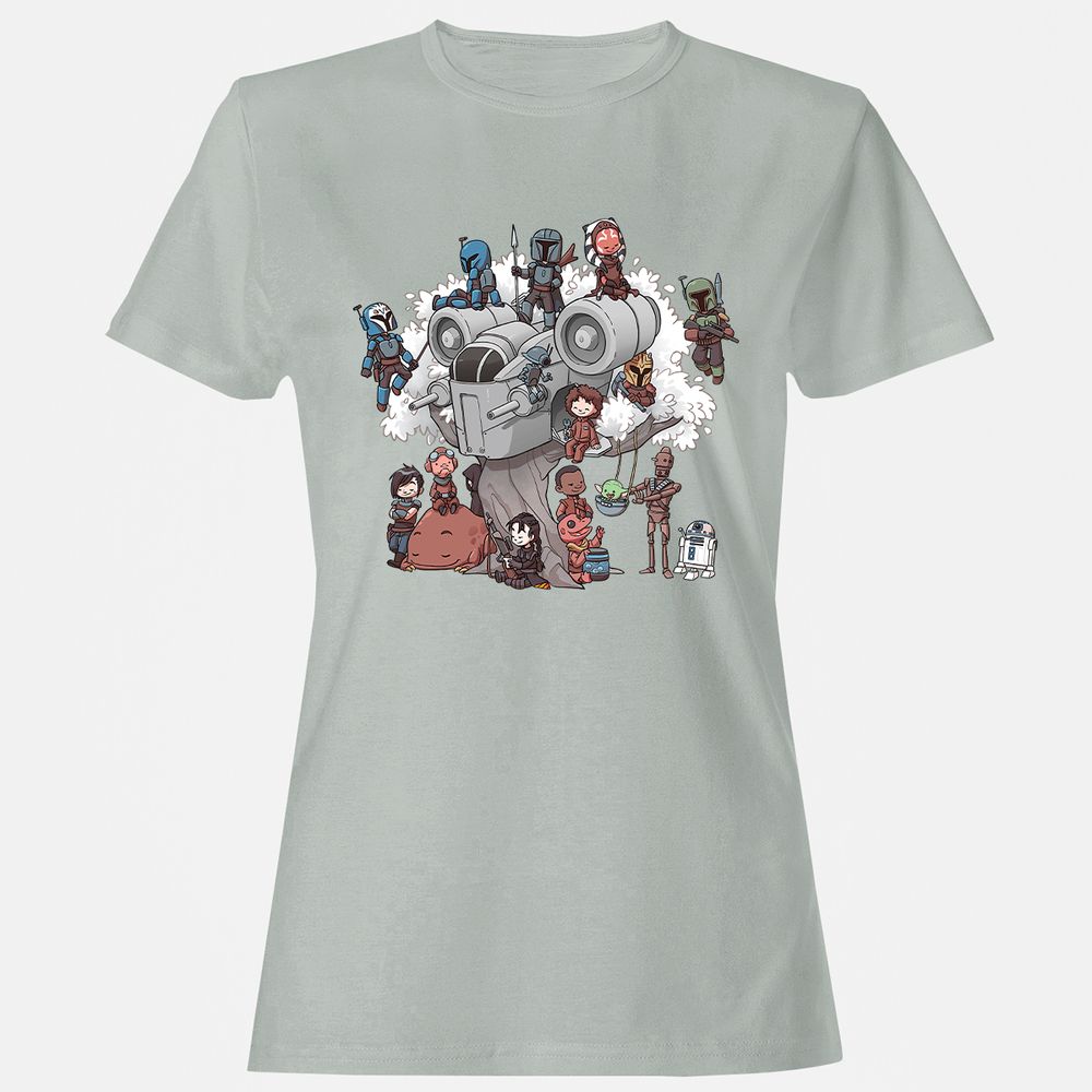 Women's T-Shirt - EXTLK7RN - Ash - 2