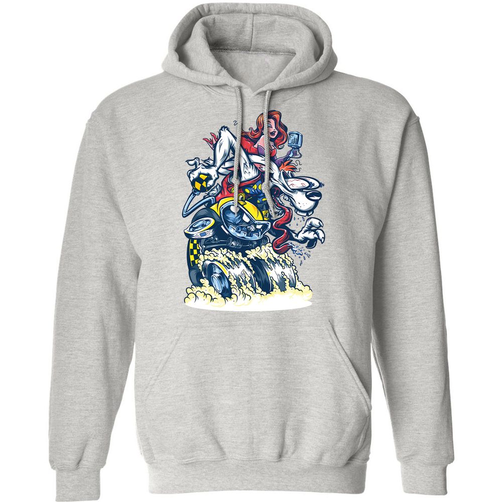 Classic Unisex Hoodie - 8HXS59MB - Ash - 2