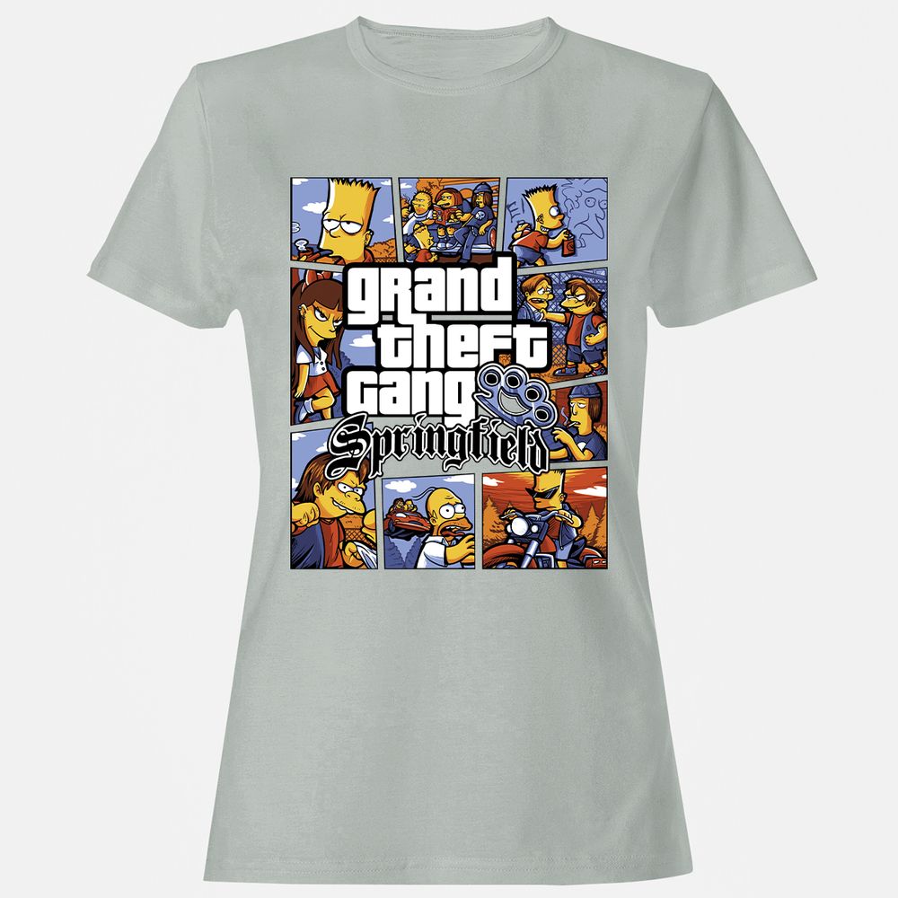 Women's T-Shirt - 2U7DKQSM - Ash - 2