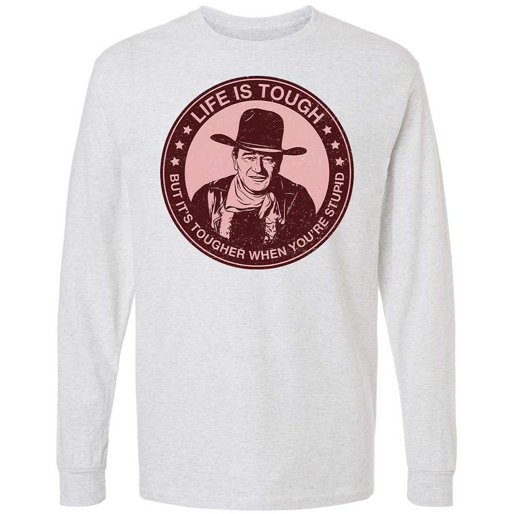 Long Sleeve T-Shirt - E6ZMKBBC - Ash - 2