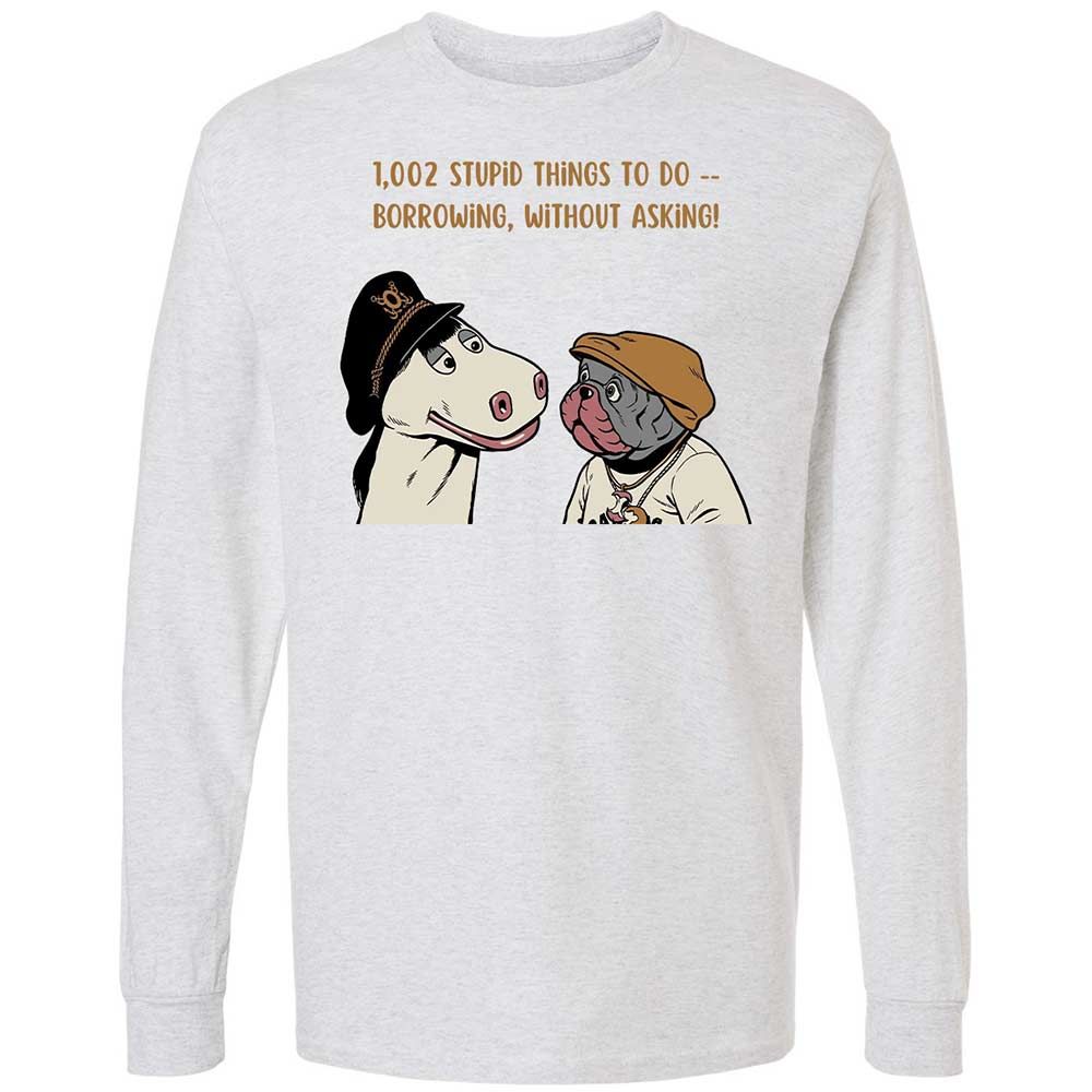 Long Sleeve T-Shirt - EM71BH8F - Ash - 2