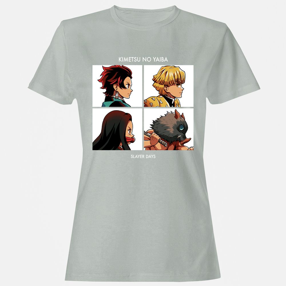 Women's T-Shirt - J3X7MPVH - Ash - 2