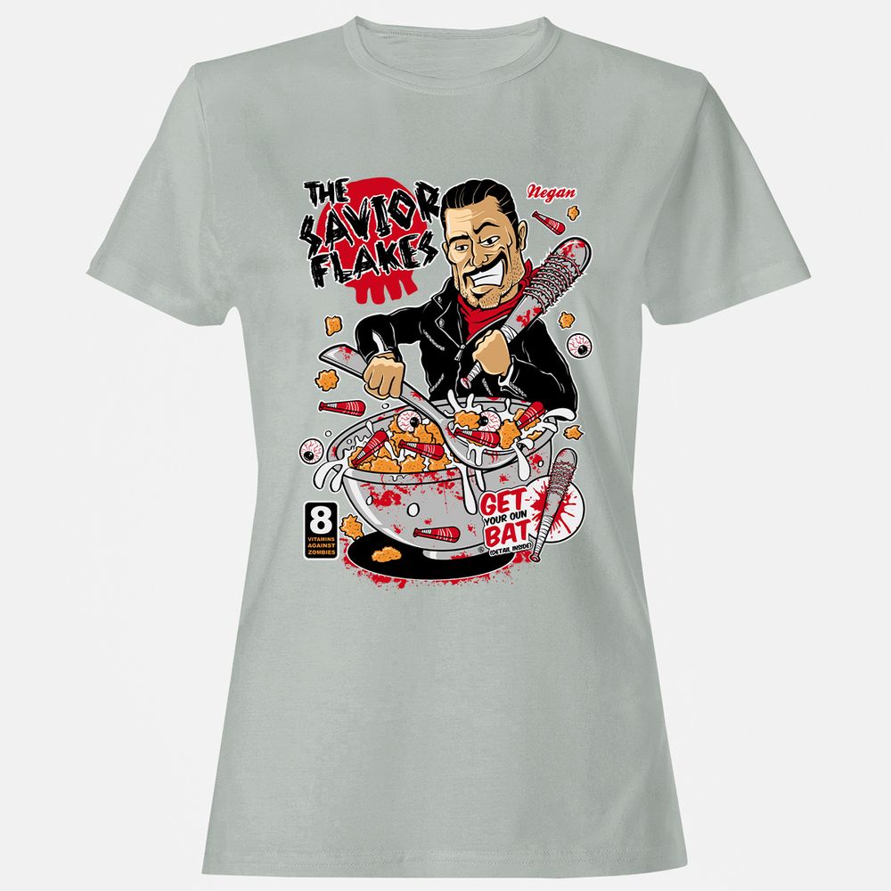 Women's T-Shirt - P6ZBSK4U - Ash - 2