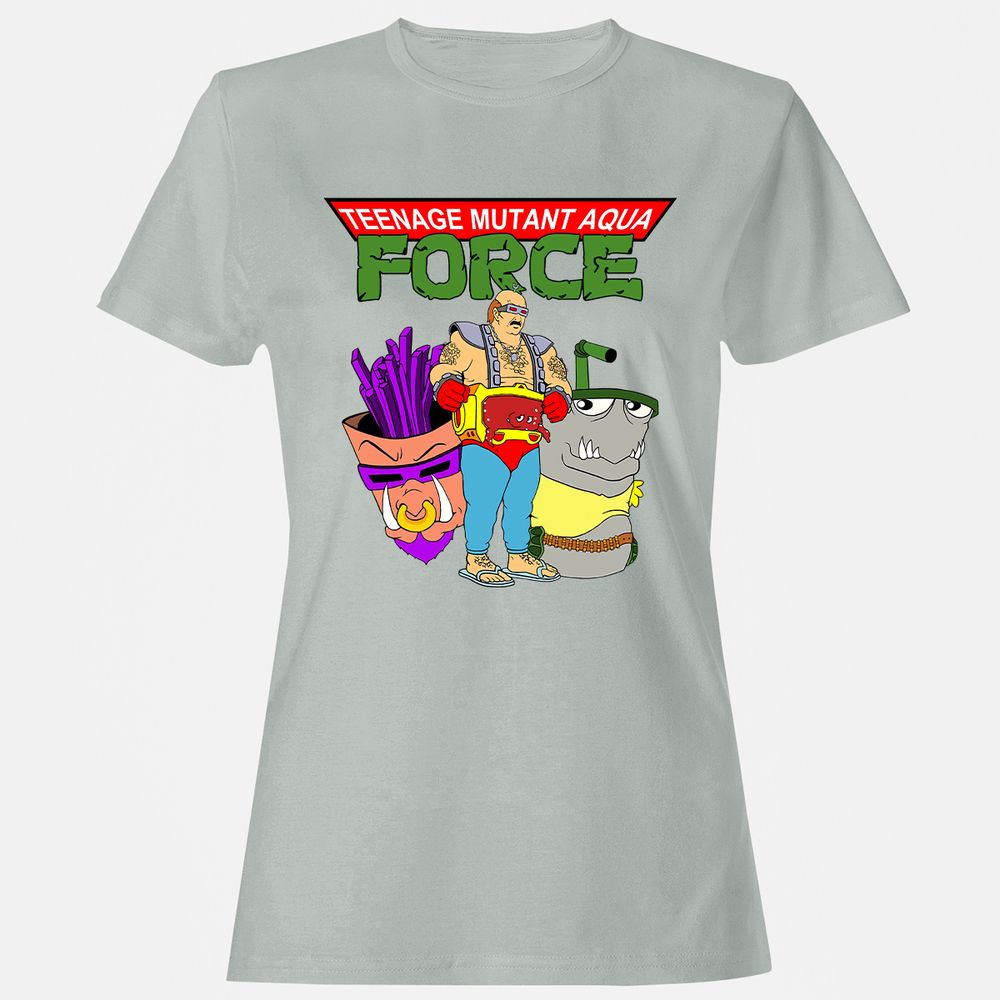 Women's T-Shirt - 4Q77VQ3V - Ash - 2