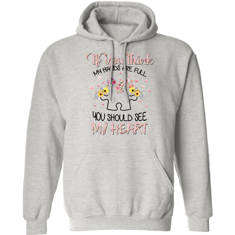 Classic Unisex Hoodie - NDU81Y7U - Ash - 2