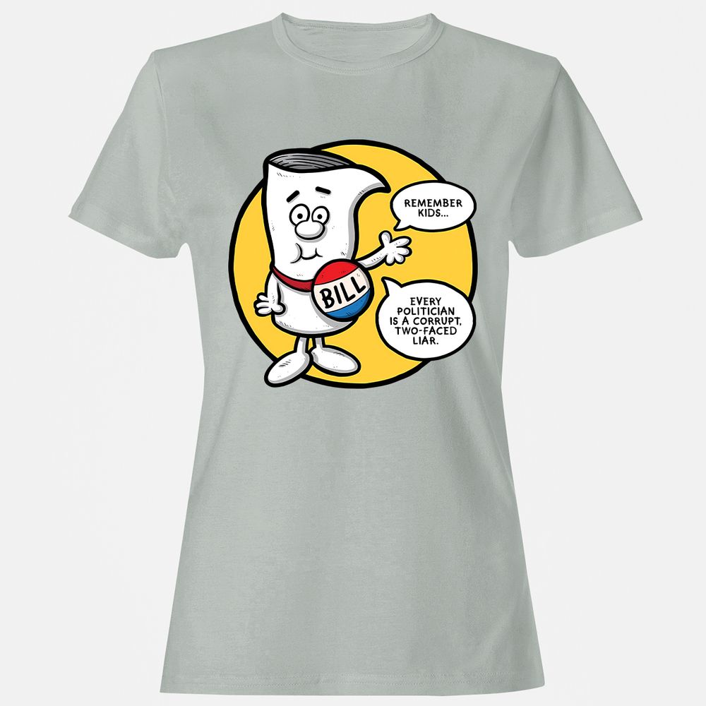 Women's T-Shirt - K9YZ7TZJ - Ash - 2