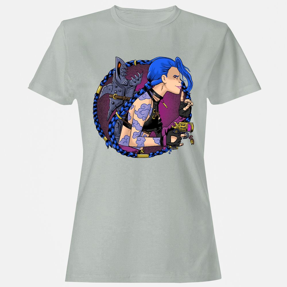 Women's T-Shirt - 1X7HGWCL - Ash - 2