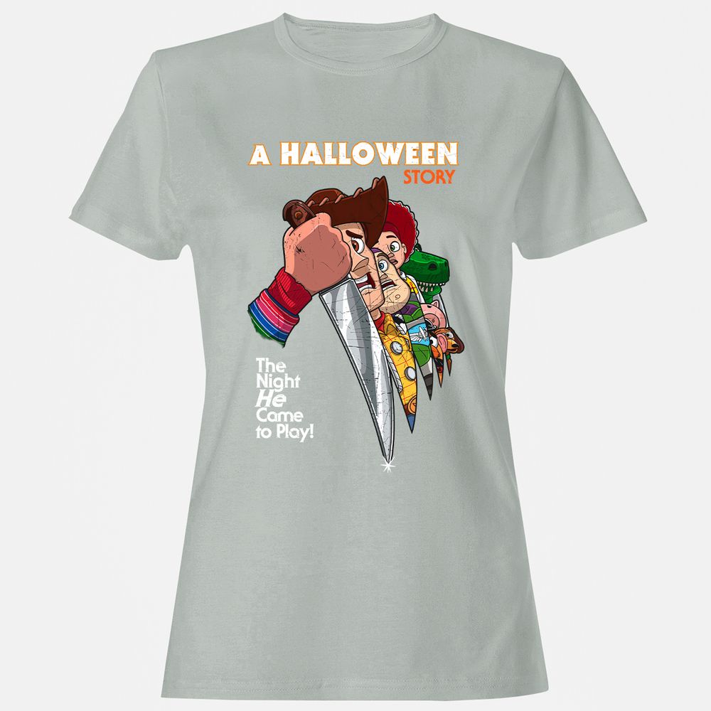 Women's T-Shirt - SE6VJPQX - Ash - 2