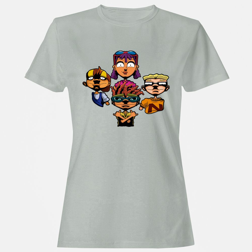 Women's T-Shirt - 6LV52FGY - Ash - 2