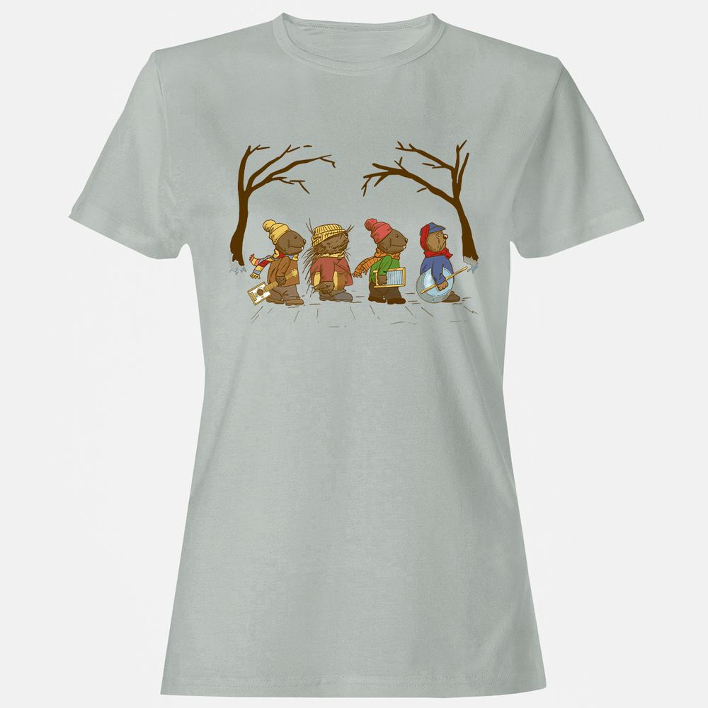 Women's T-Shirt - 1ZYEHK75 - Ash - 2