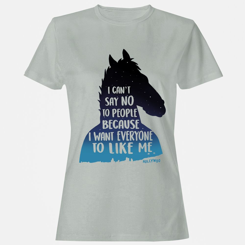 Women's T-Shirt - QAMES5GT - Ash - 2