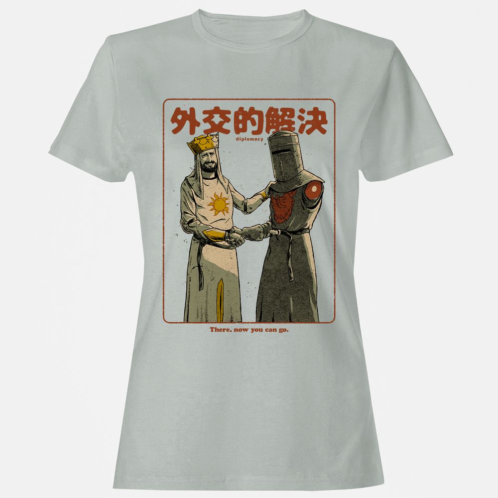 Women's T-Shirt - 7JH6FZ1H - Ash - 2