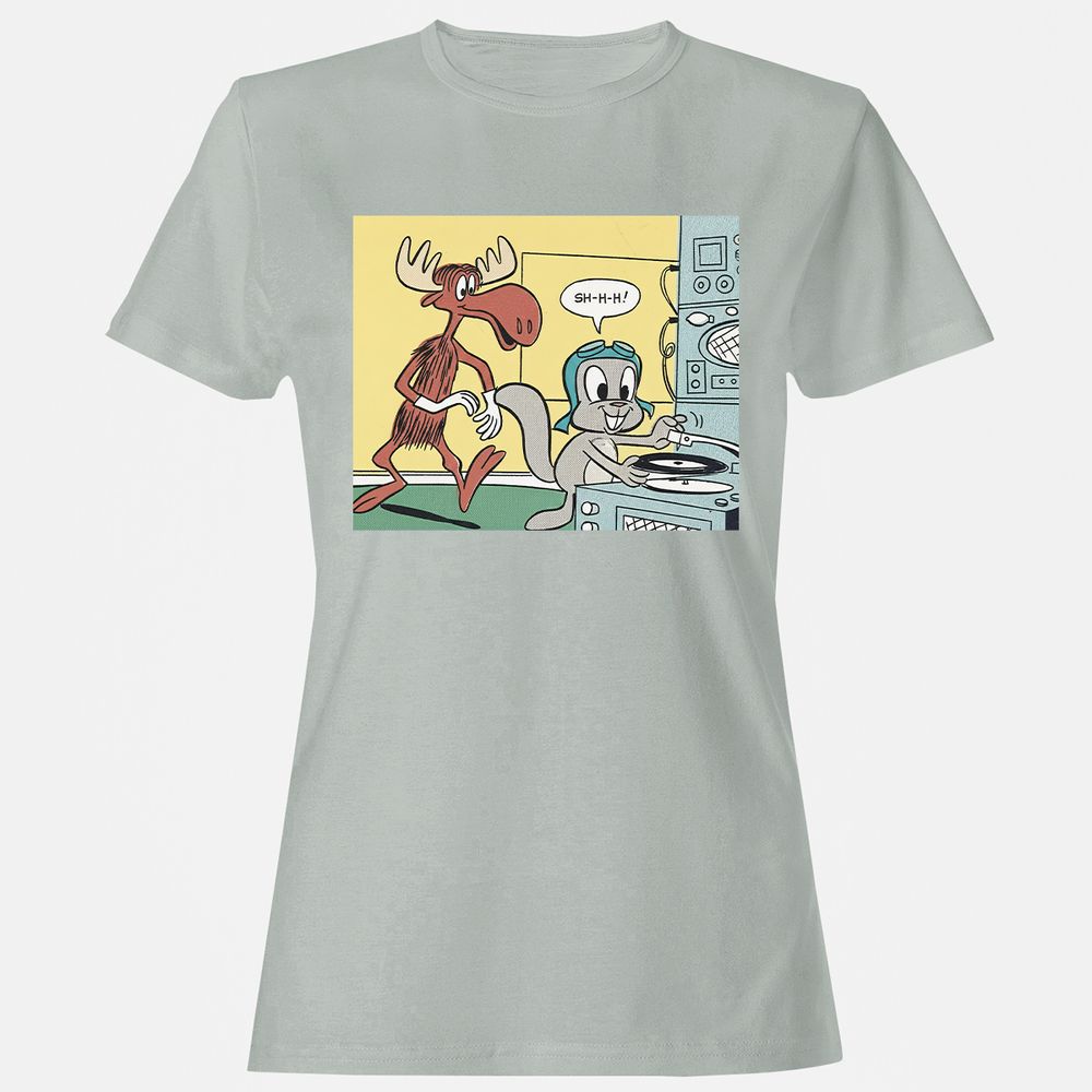 Women's T-Shirt - RNZFHAKQ - Ash - 2