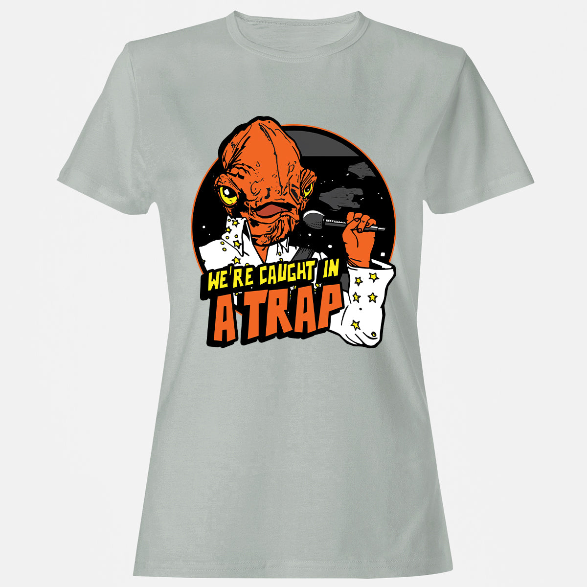 Women's T-Shirt - 7AVC4LGZ - Ash - 2