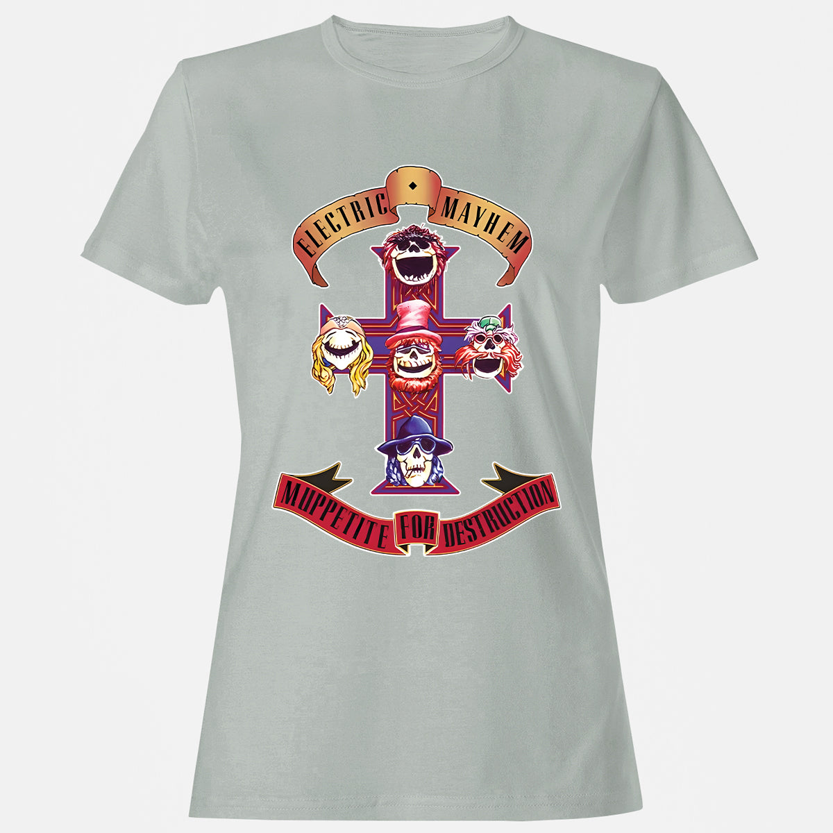 Women's T-Shirt - 1FM9DDXJ - Ash - 2