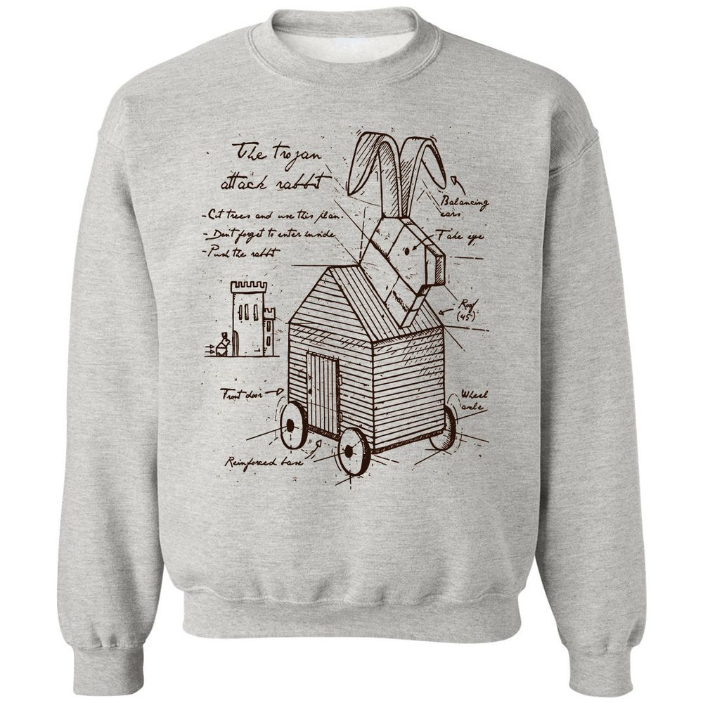 Classic Unisex Sweatshirt - ZNH6XD5Q - Ash - 2