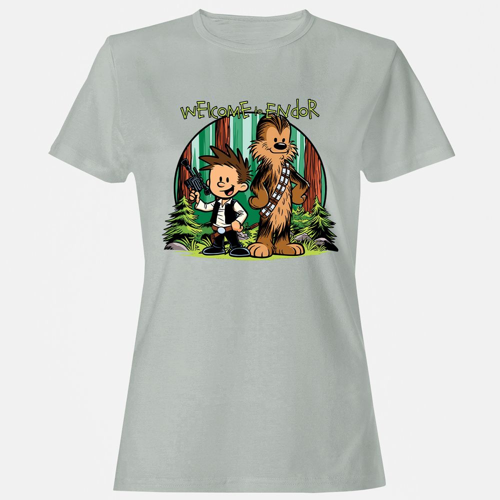 Women's T-Shirt - 93QVQBC4 - Ash - 2