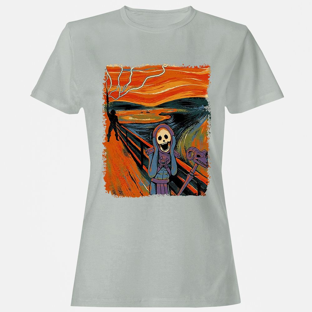 Women's T-Shirt - 1FLZSV48 - Ash - 2