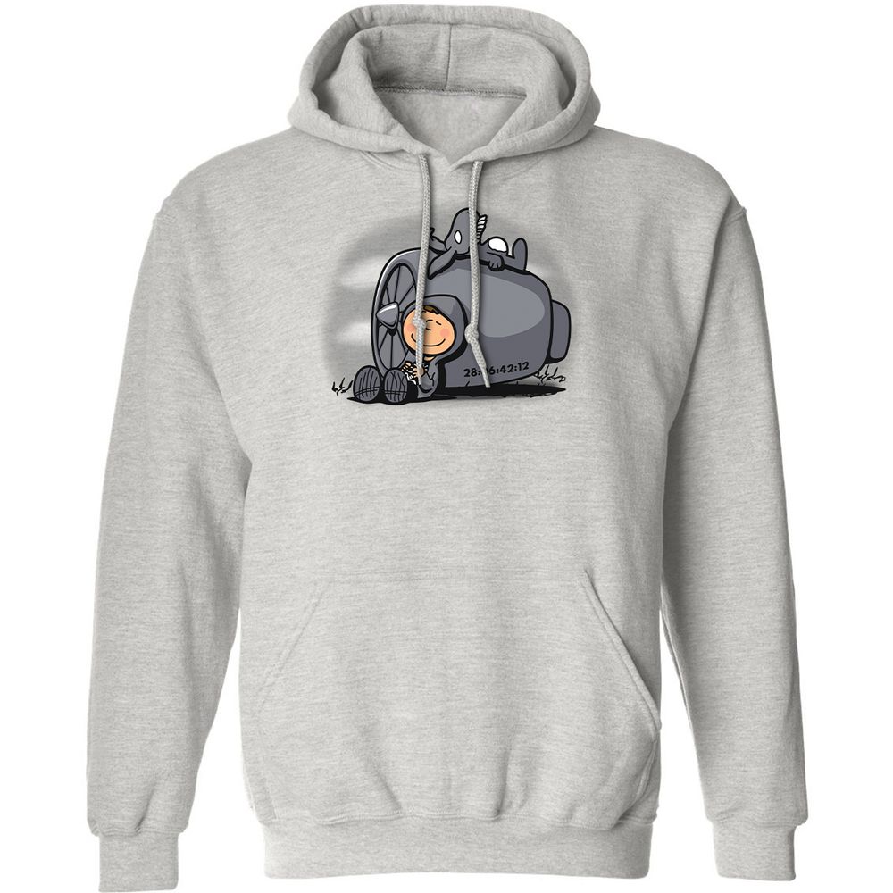 Classic Unisex Hoodie - F8DC3XEQ - Ash - 2
