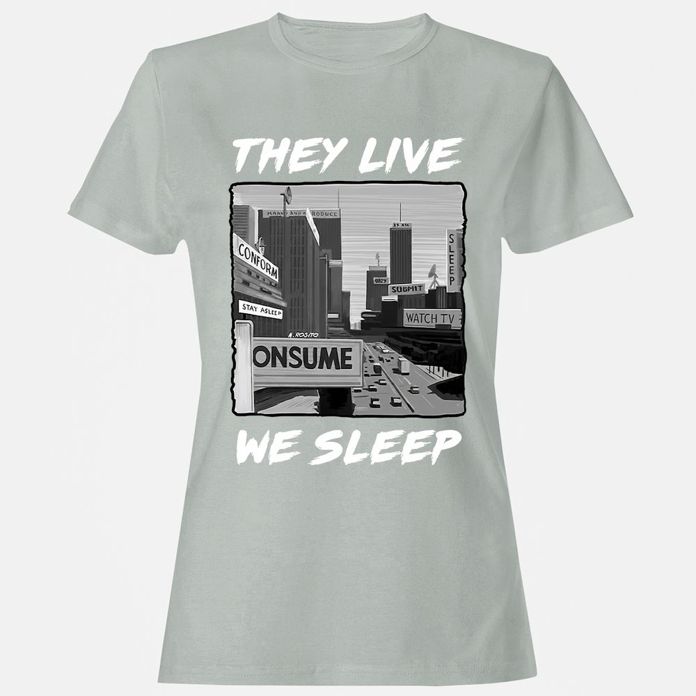 Women's T-Shirt - CR95SDLK - Ash - 2