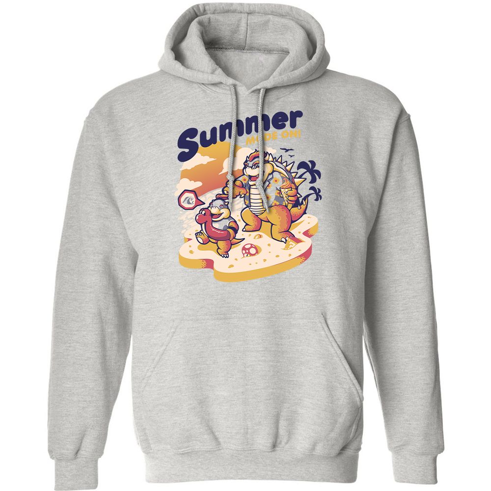 Classic Unisex Hoodie - NJ6473ES - Ash - 2