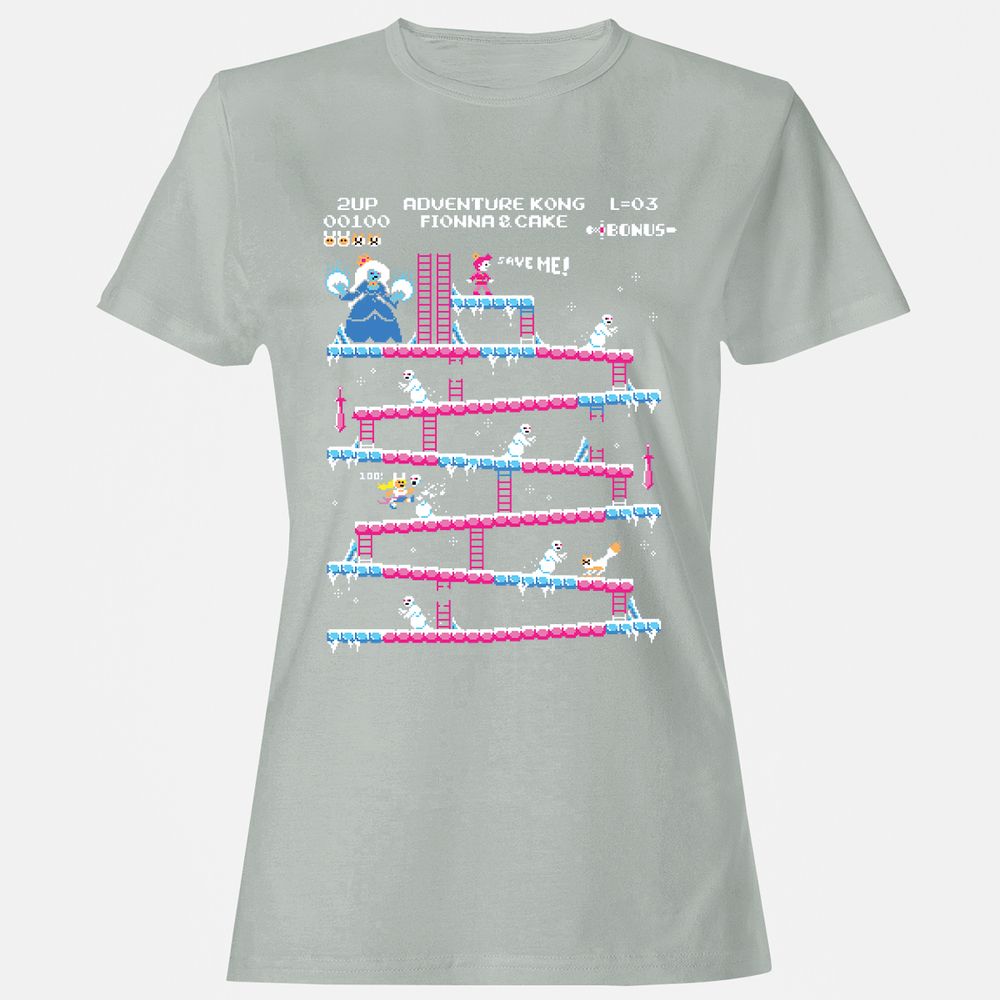 Women's T-Shirt - 8C345VUJ - Ash - 2