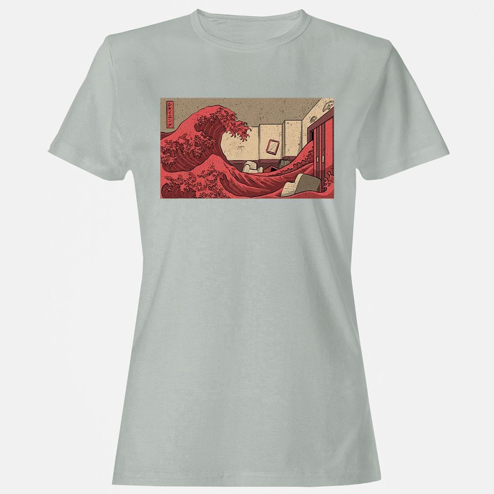 Women's T-Shirt - QAE655DL - Ash - 2