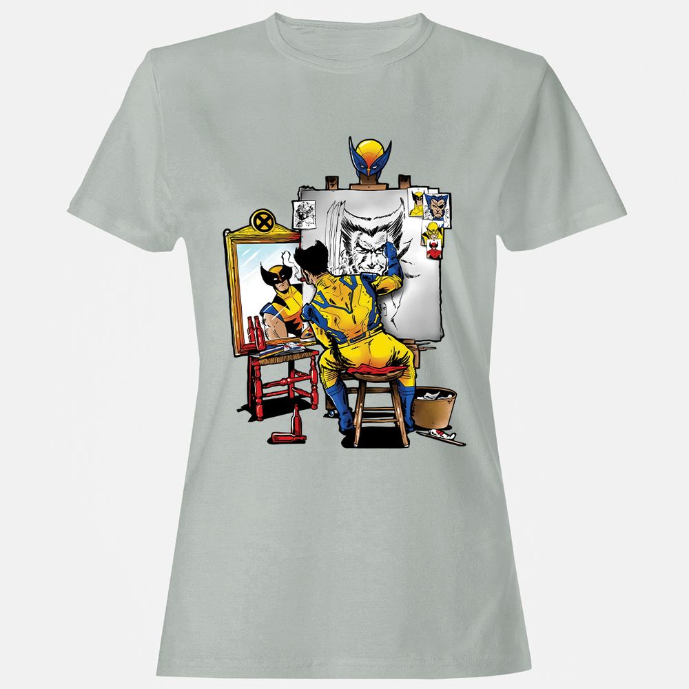 Women's T-Shirt - 33RKT86U - Ash - 2