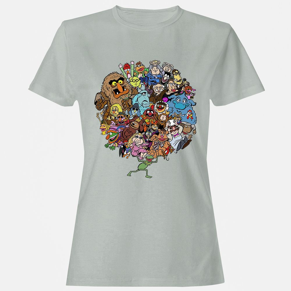 Women's T-Shirt - 4V6SHPYQ - Ash - 2