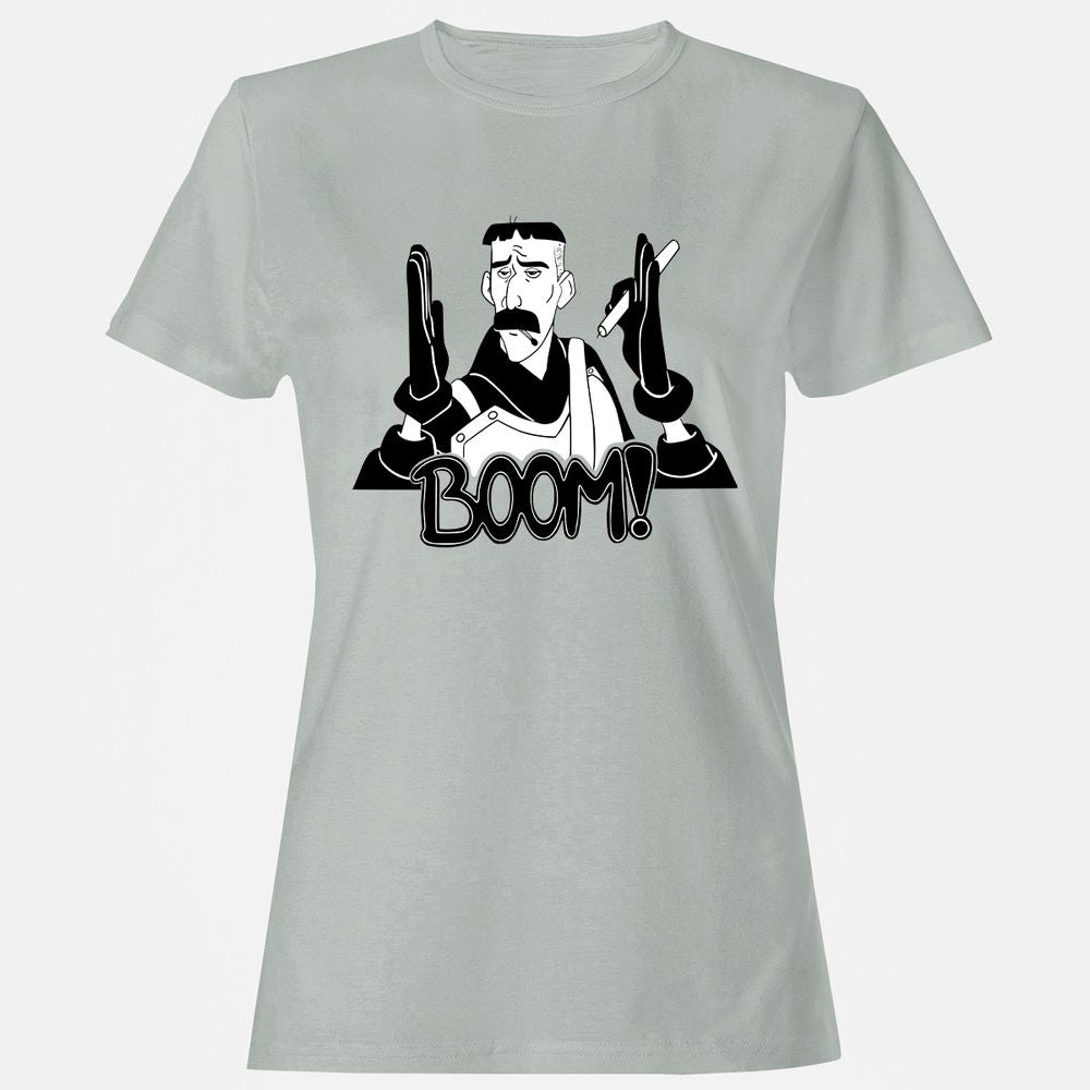 Women's T-Shirt - D7N9GNGX - Ash - 2