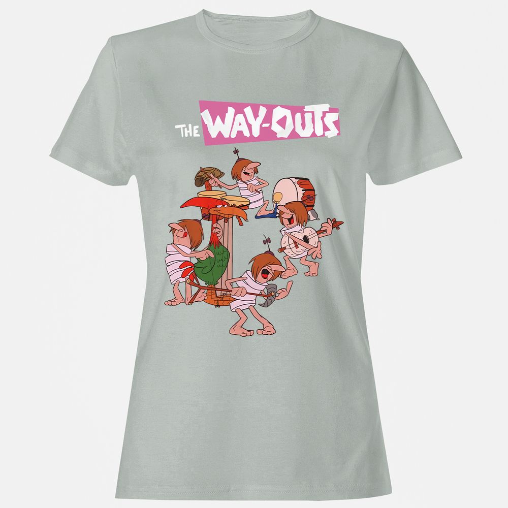 Women's T-Shirt - Q8K5UJPL - Ash - 2