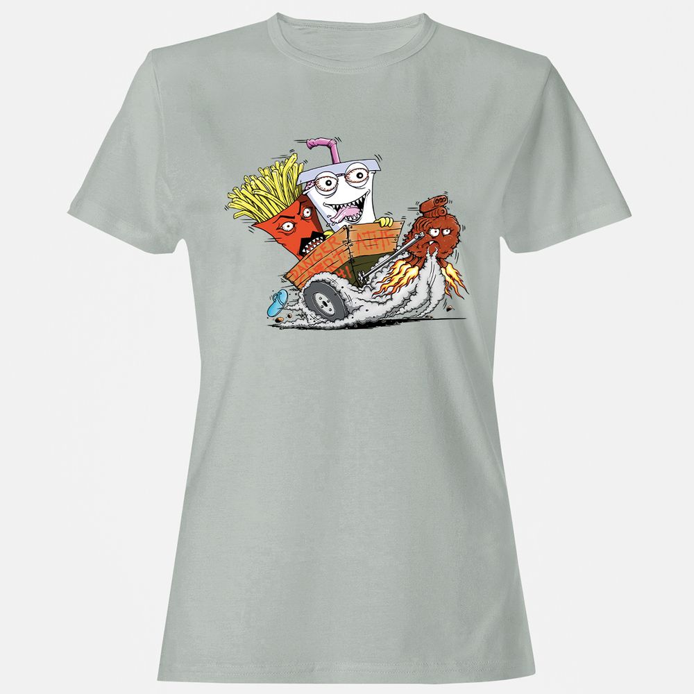 Women's T-Shirt - RK41ZNJW - Ash - 2